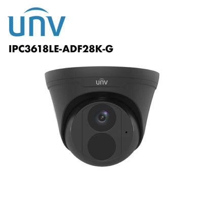 Uniview EasyStar 8MP StarLight IP Turret with Microphone White/Black UV-IPC3618LE-ADF28K-G