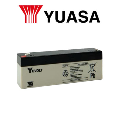 Wired Alarm Battery Yuasa Y2.1-12 Yucel Y Series, 12V 2.1Ah Valve Regulated Lead Acid Battery, 20-Hr Rate Capacity, General Purpose | Wired Alarm | Intruder alarm, Wired Alarm, Wired Alarm Batteries | Global Security