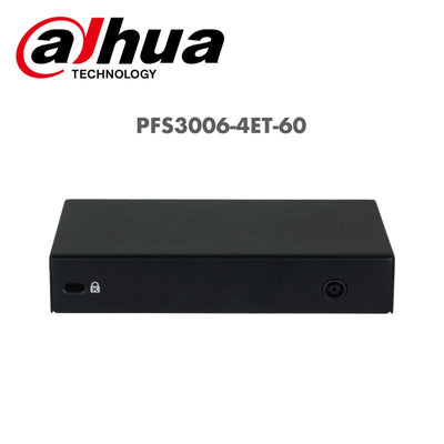 Dahua 6-Port 10/100Mbps Unmanaged Desktop Switch with 4 PoE Ports PFS3006-4ET-60