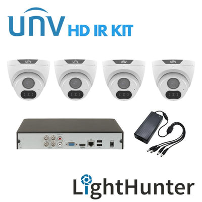 Uniview 5 Megapixel 4 LightHunter HD Camera 4 Channel DVR KIT-LIGHTHUNTER-4CAM | HD Camera | cctv kits, HD CAMERA KITS, UNV | Global Security