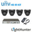 Uniview 5 Megapixel 4 LightHunter HD Camera 4 Channel DVR KIT-LIGHTHUNTER-4CAM