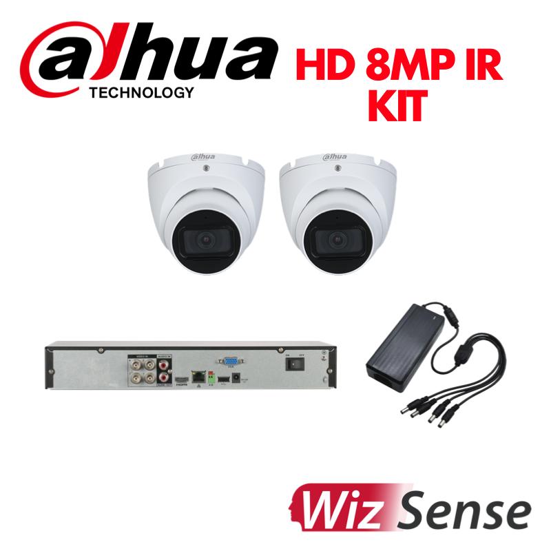 Dahua 8 Megapixel 2 IR HD Camera 4 Channel DVR KIT-HD-DAHUA-8MP-IR-2CAM