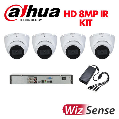 Dahua 8 Megapixel 4 IR HD Camera 4 Channel DVR KIT-DAHUA-HD-8MP-IR-4CAM | HD Camera | cctv kits, dahua, HD CAMERA KITS | Global Security