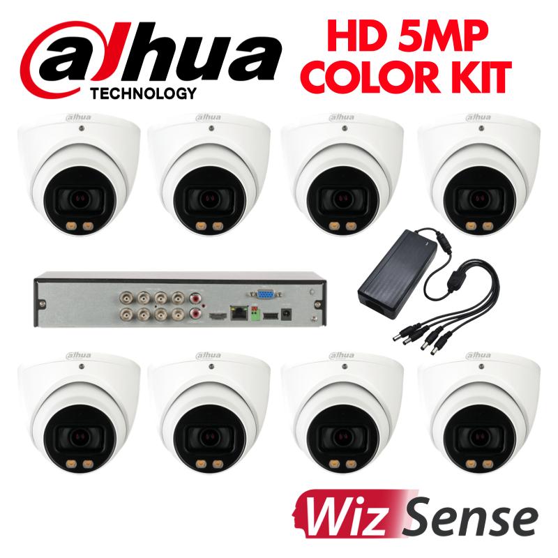 Dahua 5 Megapixel 8 Fullcolor HD Camera 8 Channel DVR KIT-DAHUA-HD-5MP-FULLCOLOR-8CAM