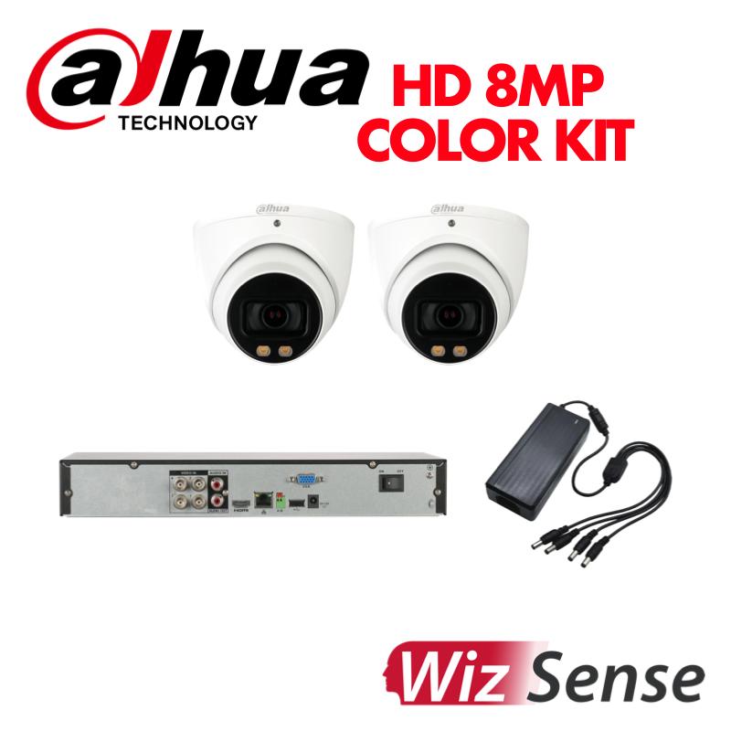 Dahua 8 Megapixel 2 Fullcolor HD Camera 4 Channel DVR KIT-DAHUA-HD-8MP-FULLCOLOR-2CAM