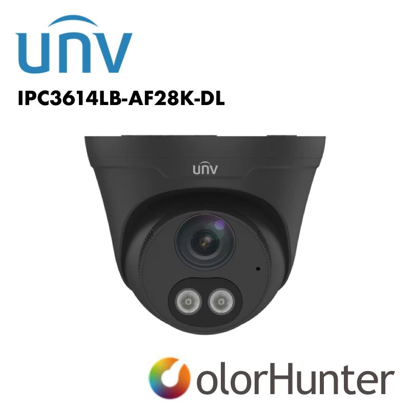 Uniview 4MP Easy ColorHunter Turret White/Black UV-IPC3614LB-AF28K-DL