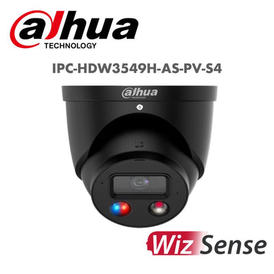 Dahua 5MP Smart Dual Light Active Deterrence Fixed-focal Eyeball WizSense Network Camera  IPC-HDW3549H-AS-PV-S4