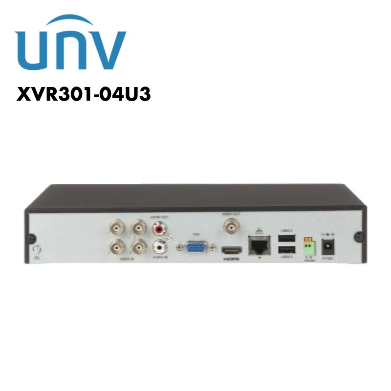 Uniview 4 Channel Hybrid DVR Upto 8MP UV-XVR301-04U3