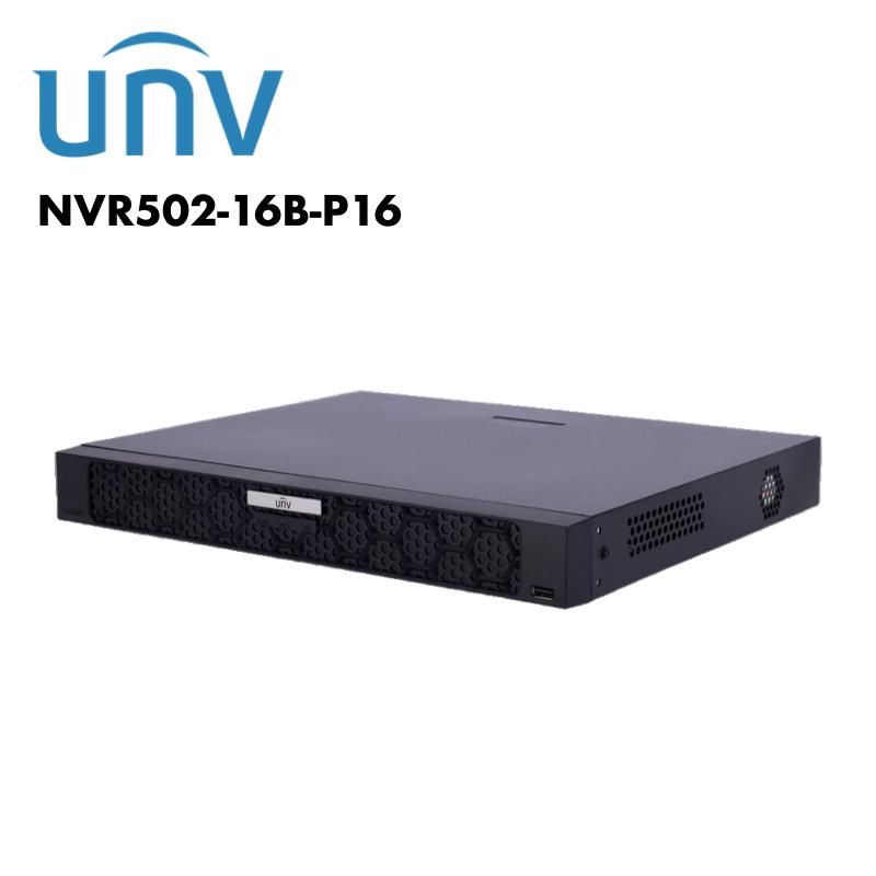 Uniview 16 Channel 2 SATA NVR with Ai UV-NVR502-16B-P16 | NVR | 16 Channel NVR, NVR, UNV | Global Security