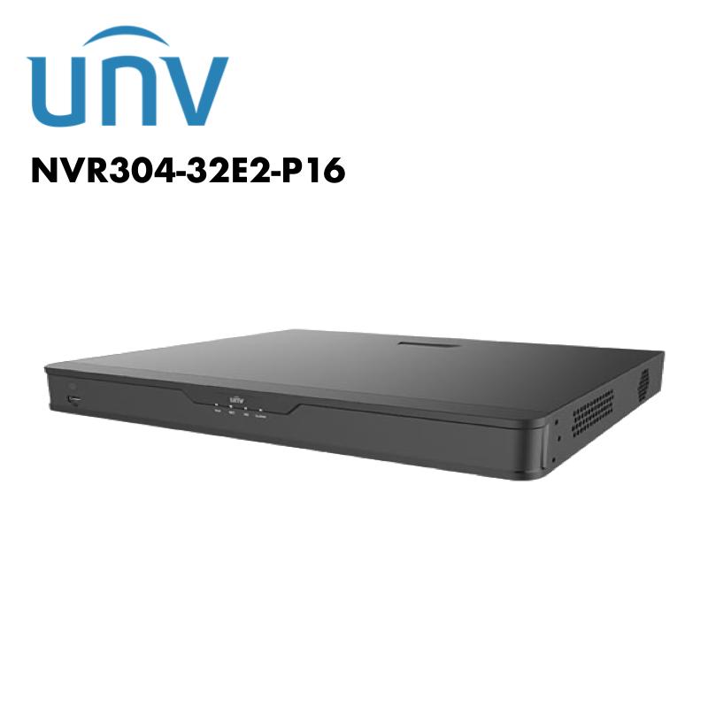 Uniview 32 Channel 4 HDD Network Video Recorder with AI UV-NVR304-32E2-P16 | NVR | 32 channel Nvr, NVR, UNV | Global Security