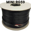 100M Mini RG59 Coax With Power Cores In Black | Cables | Global Security