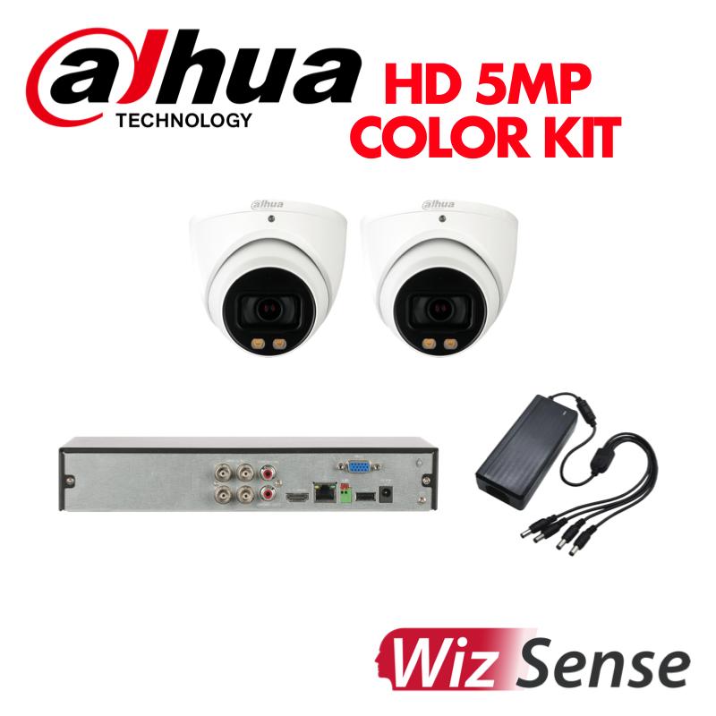 Dahua 5 Megapixel 2 Fullcolor HD Camera 4 Channel DVR KIT-DAHUA-HD-5MP-FULLCOLOR-2CAM